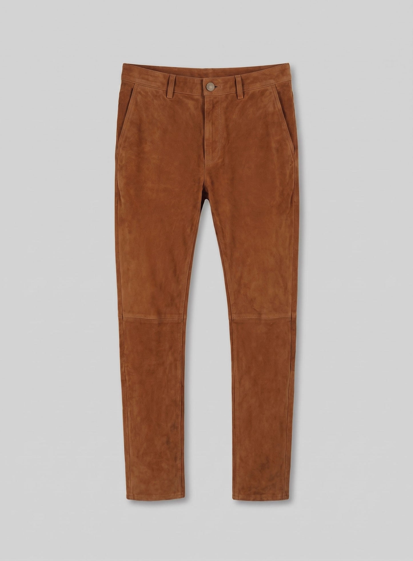 Caramel Brown Suede Leather Suits