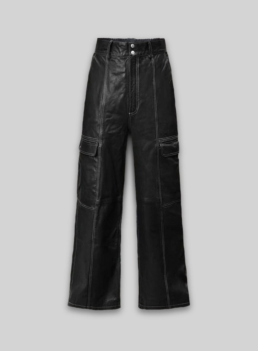Cargo Culottes Leather Palazzo