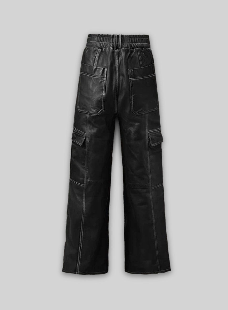 Cargo Culottes Leather Palazzo