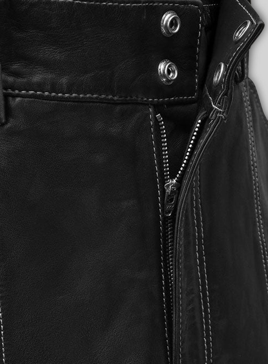 Cargo Culottes Leather Palazzo