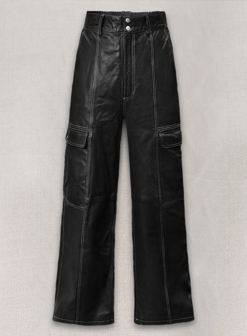 Cargo Culottes Leather Palazzo - LeatherCult