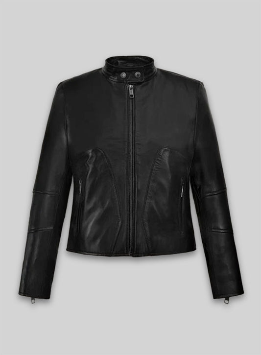Carrie Anne Moss The Matrix Resurrections Leather Jacket