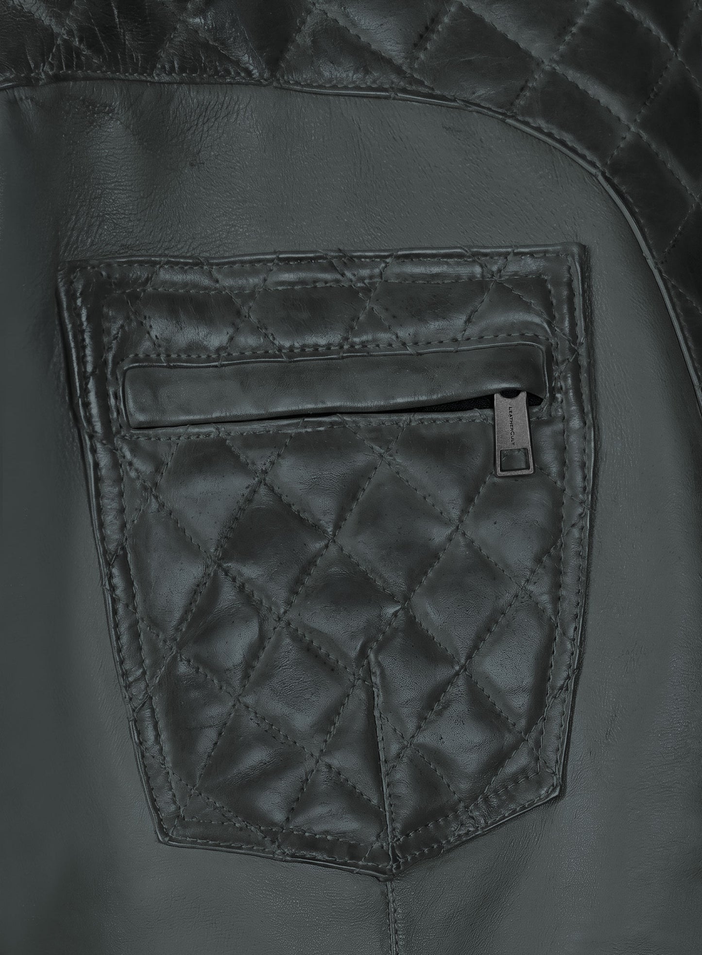 Carrier Burnt Charcoal Leather Pants