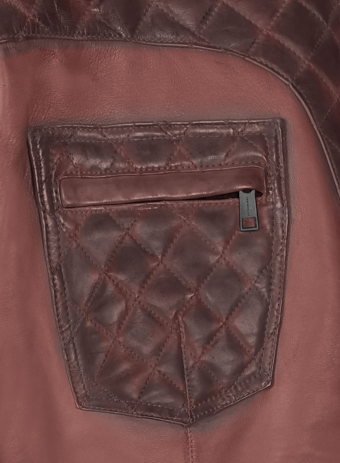 Carrier Burnt Maroon Leather Pants