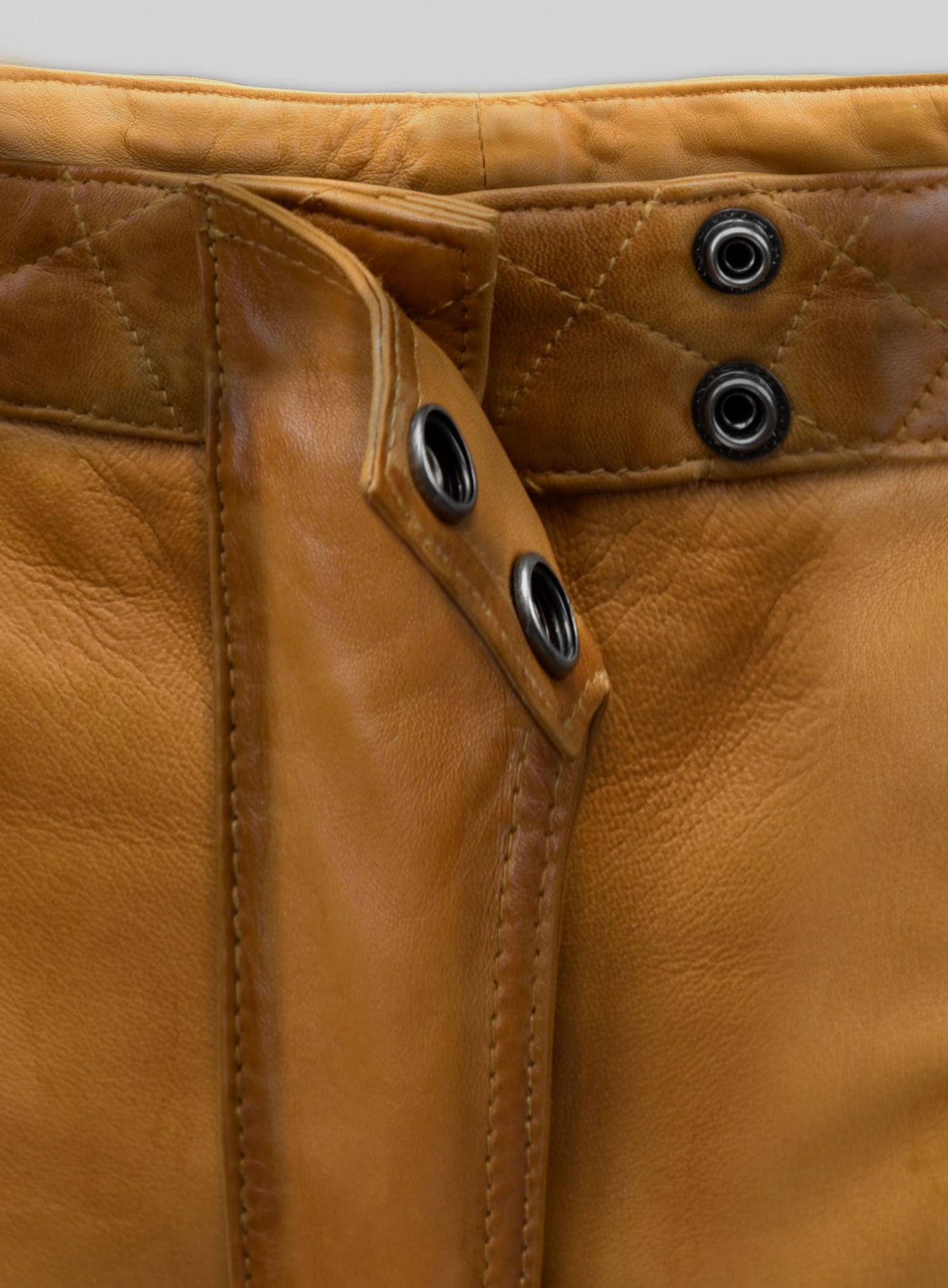 Carrier Burnt Mustard Leather Pants