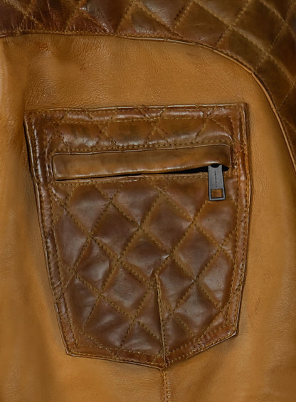 Carrier Burnt Mustard Leather Pants