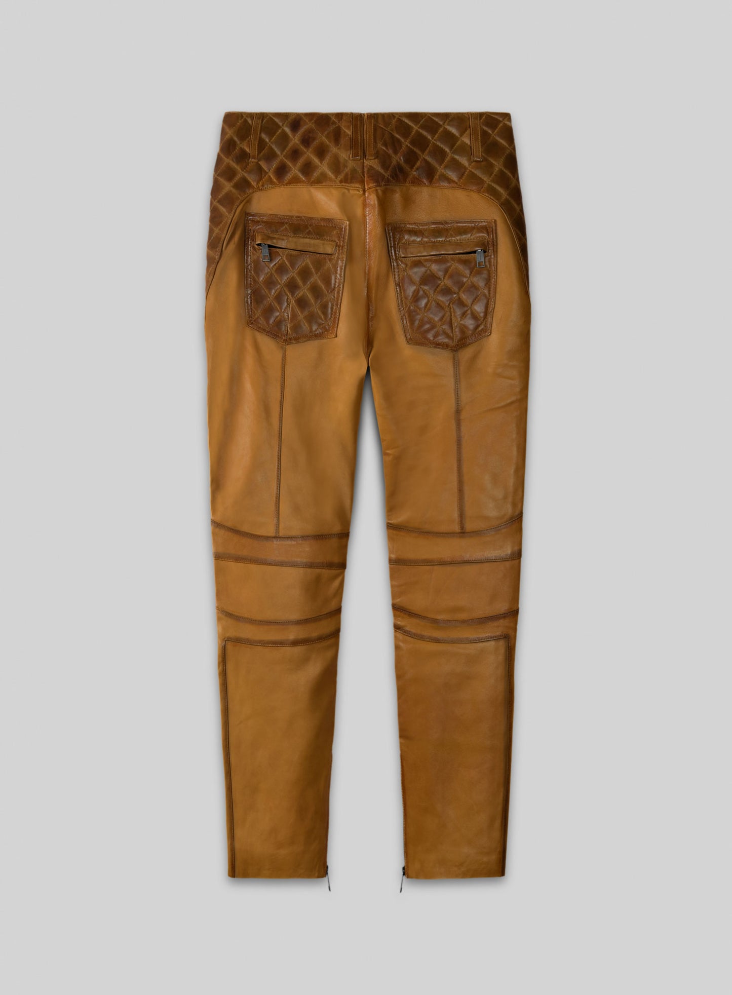 Carrier Burnt Mustard Leather Pants