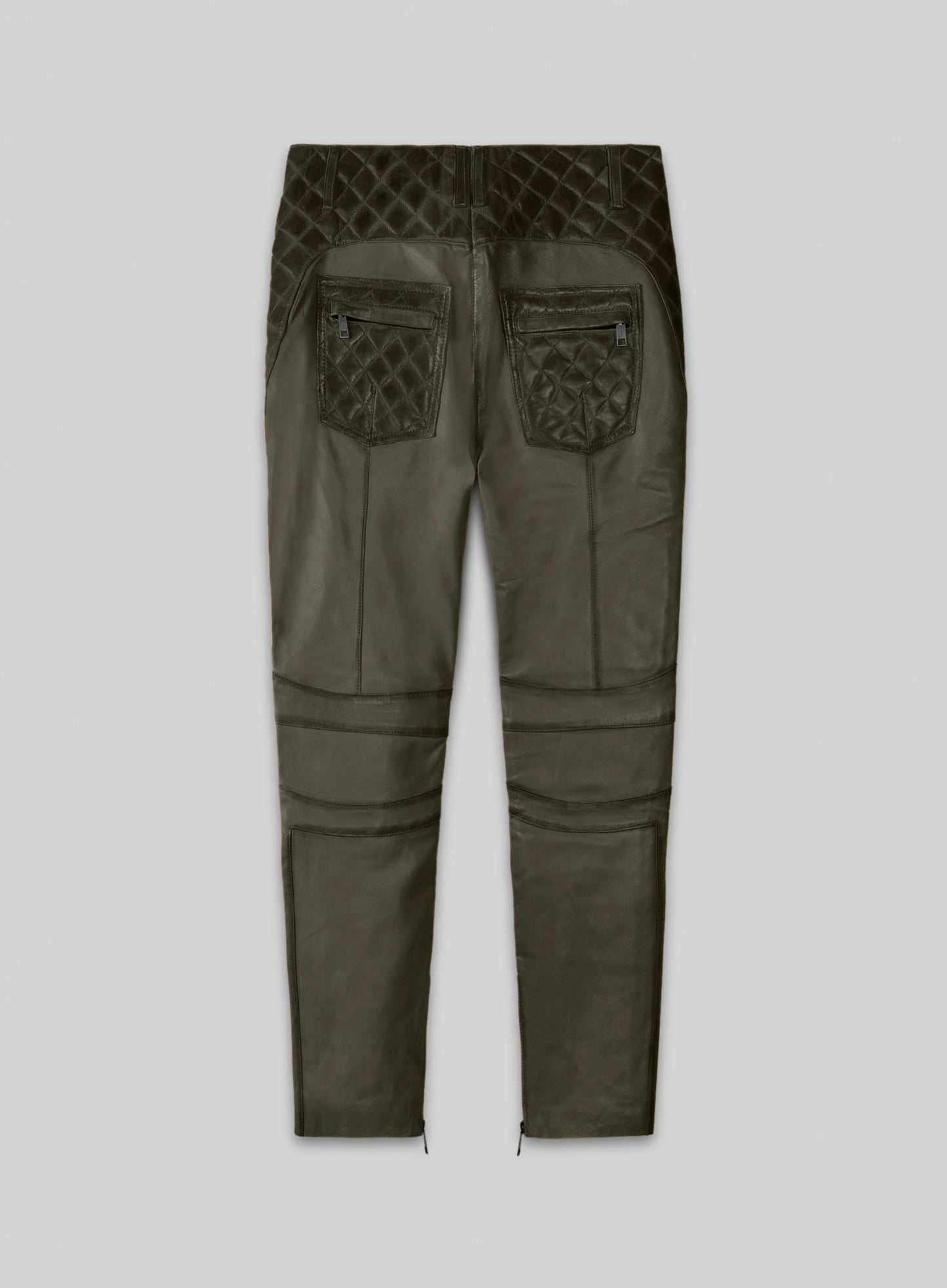 Carrier Burnt Olive Leather Pants