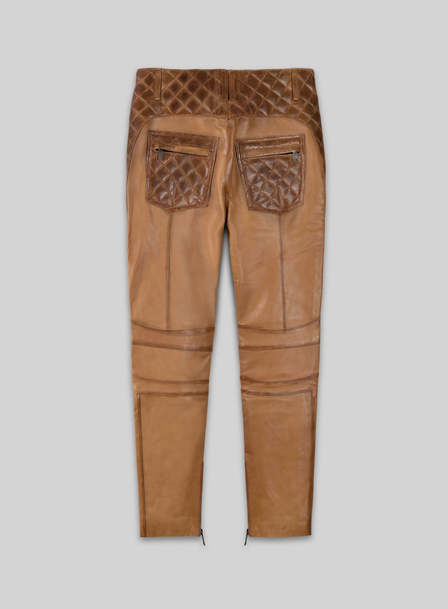 Carrier Burnt Tan Leather Pants
