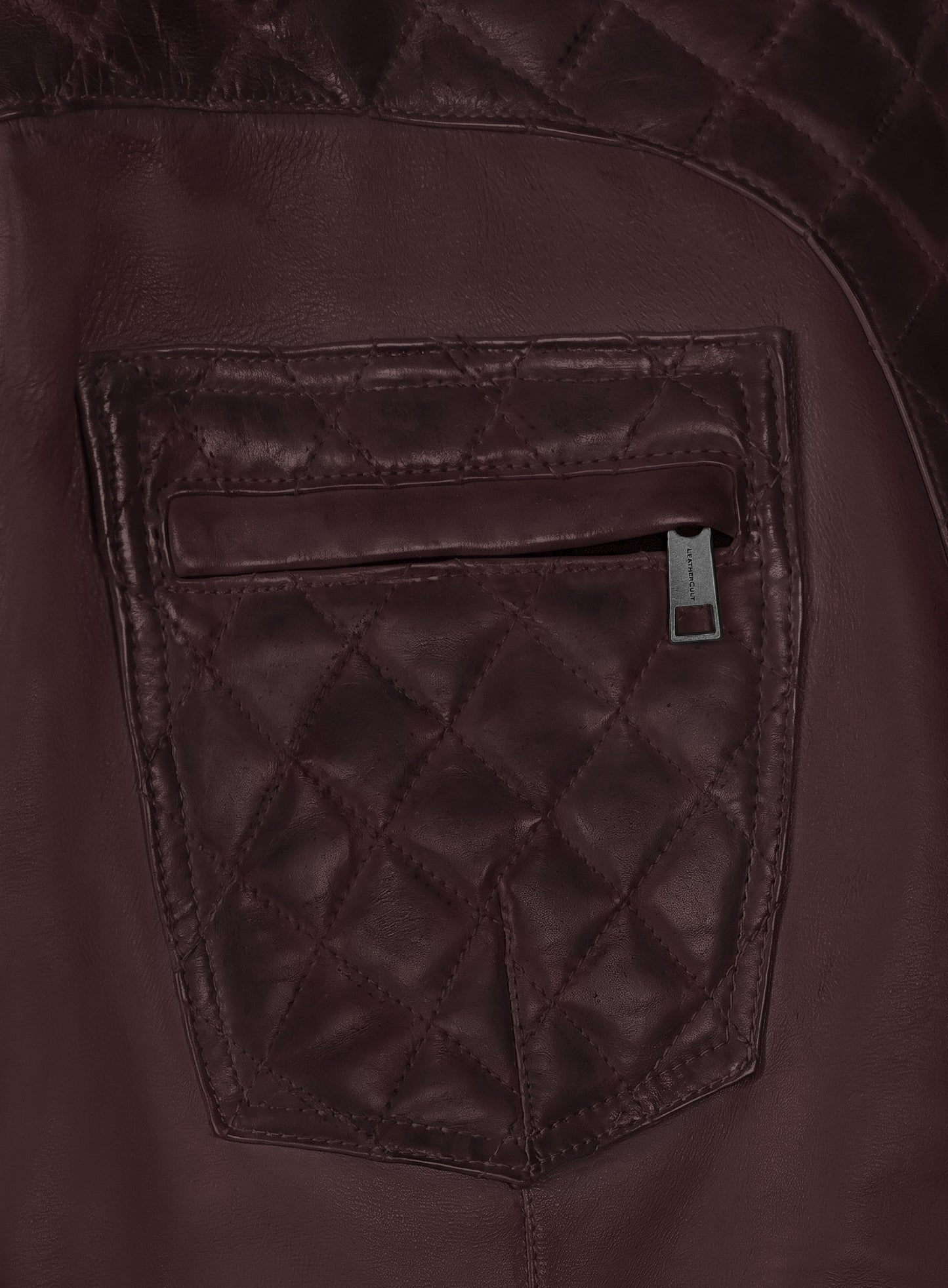 Carrier Burnt Wine Leather Pants