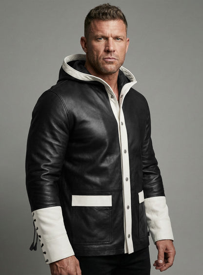 Champion's Knockout Hooded Leather Jacket