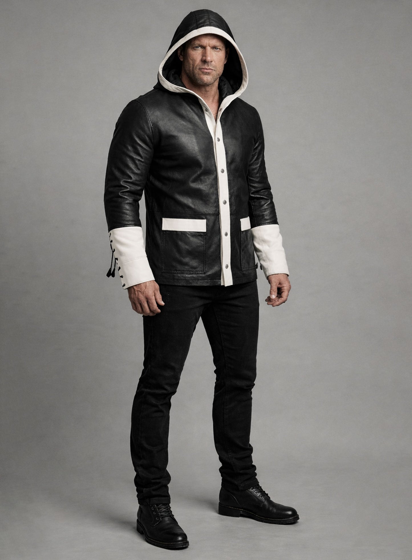 Champion's Knockout Hooded Leather Jacket