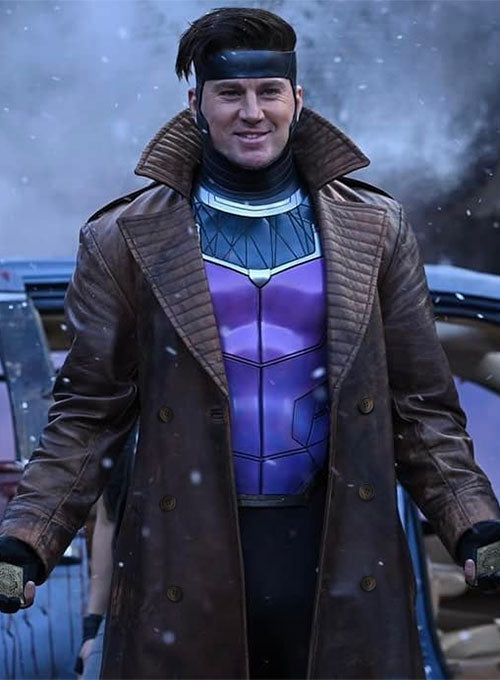 Channing Tatum Gambit Deadpool and Wolverine Leather Coat – LeatherCult