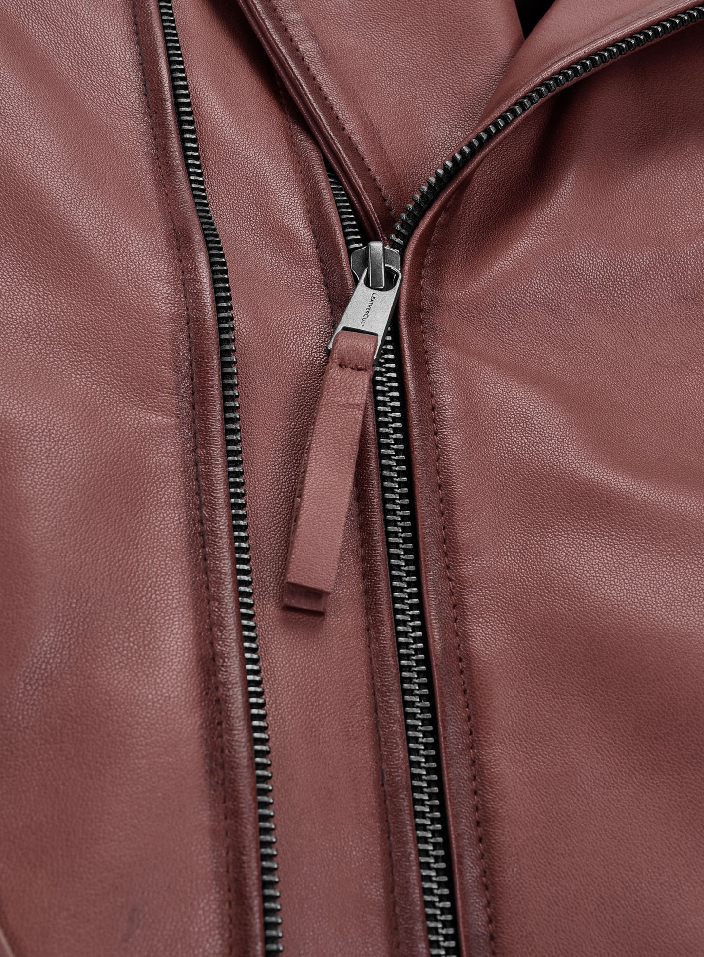 Charles Burnt Maroon Leather Jacket