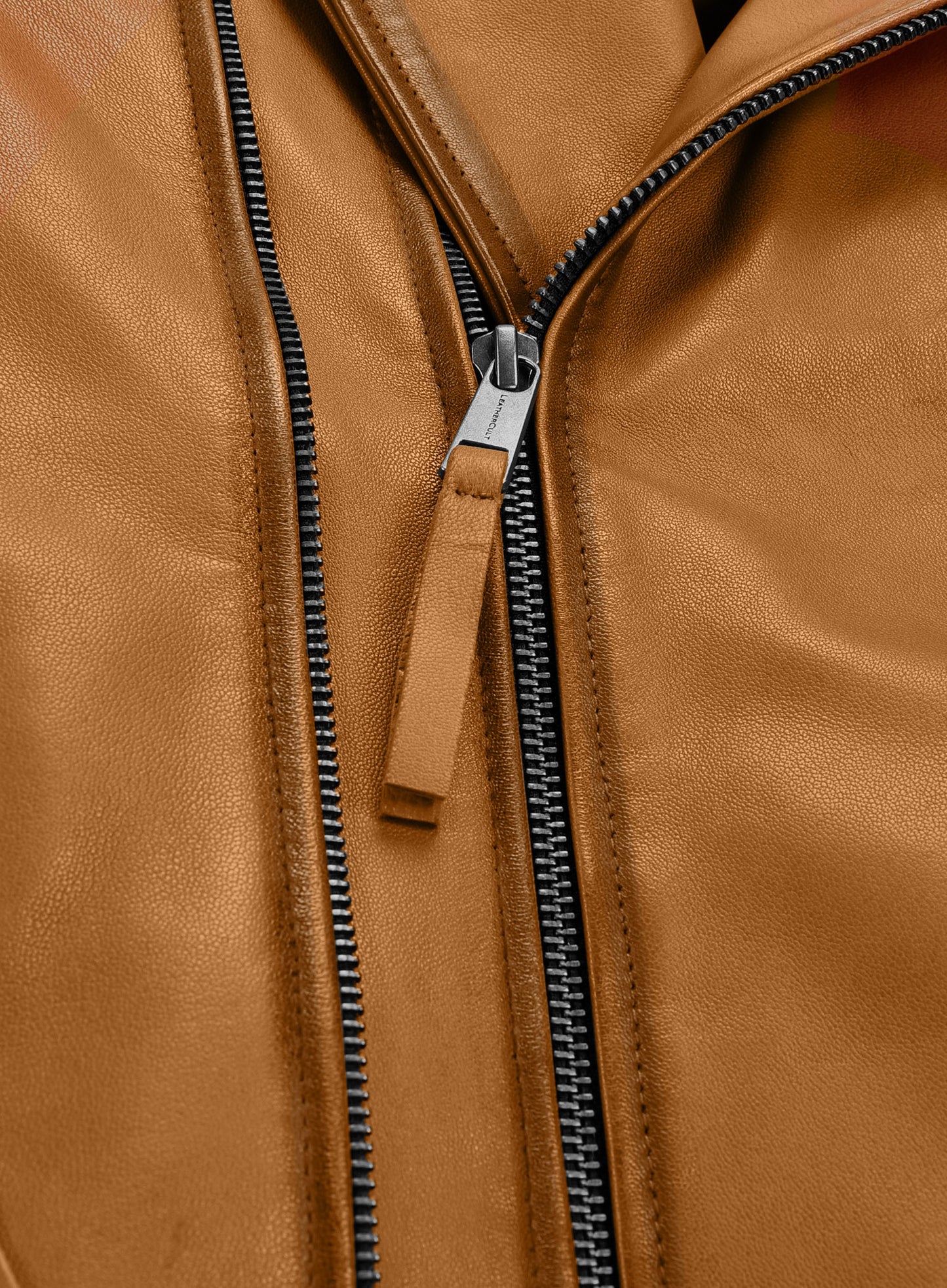 Charles Burnt Mustard Leather Jacket