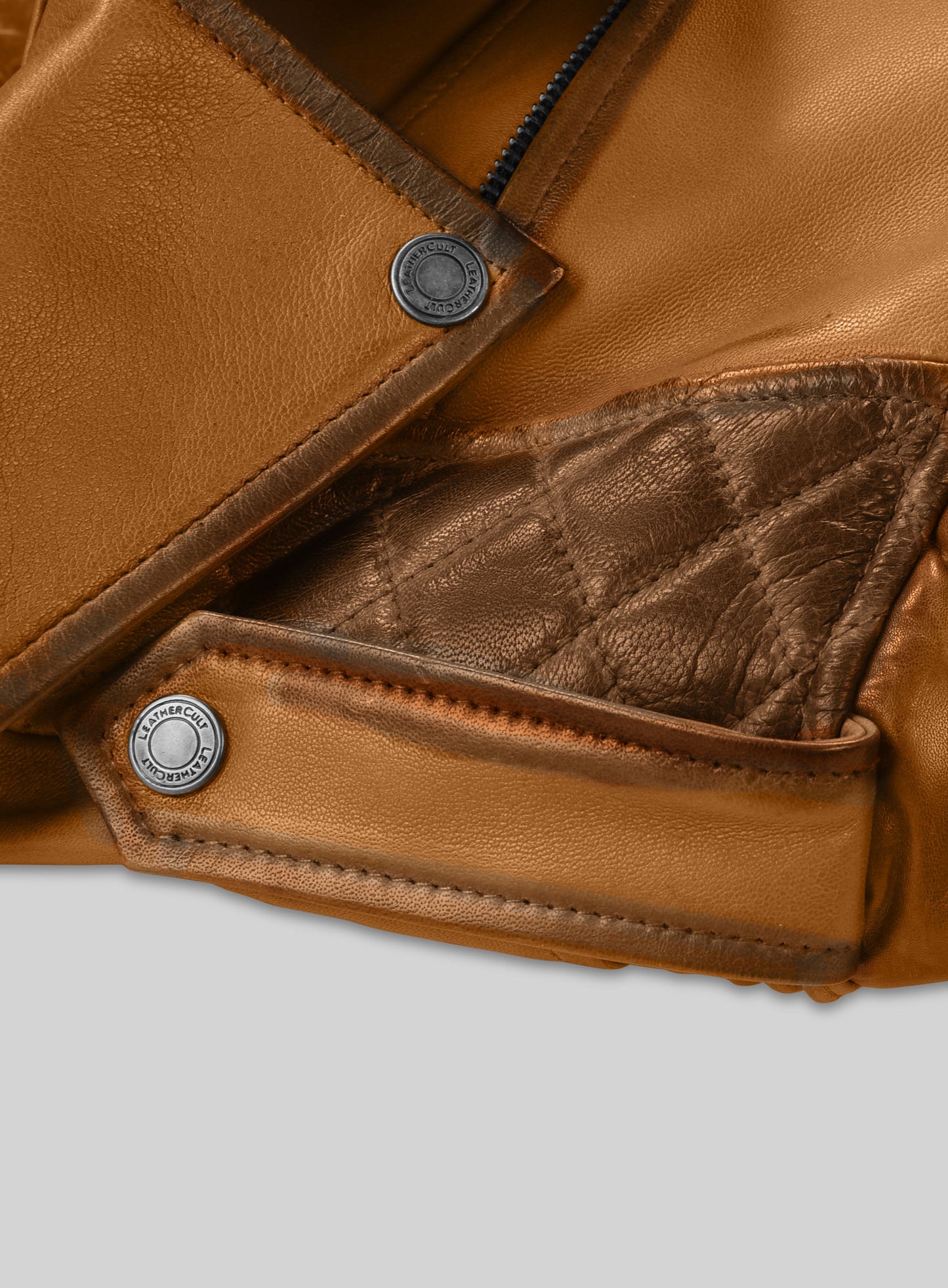 Charles Burnt Mustard Leather Jacket