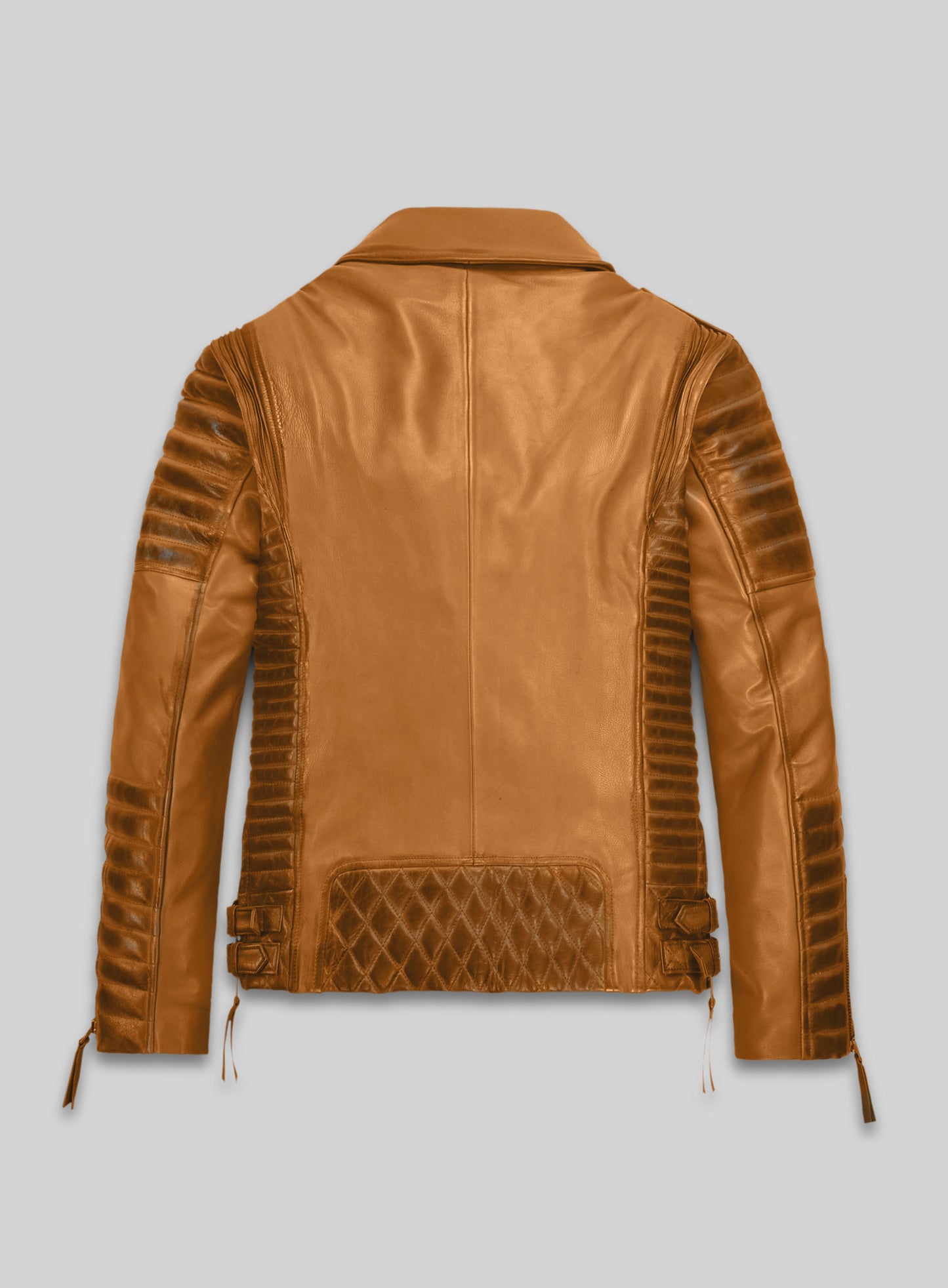 Charles Burnt Mustard Leather Jacket