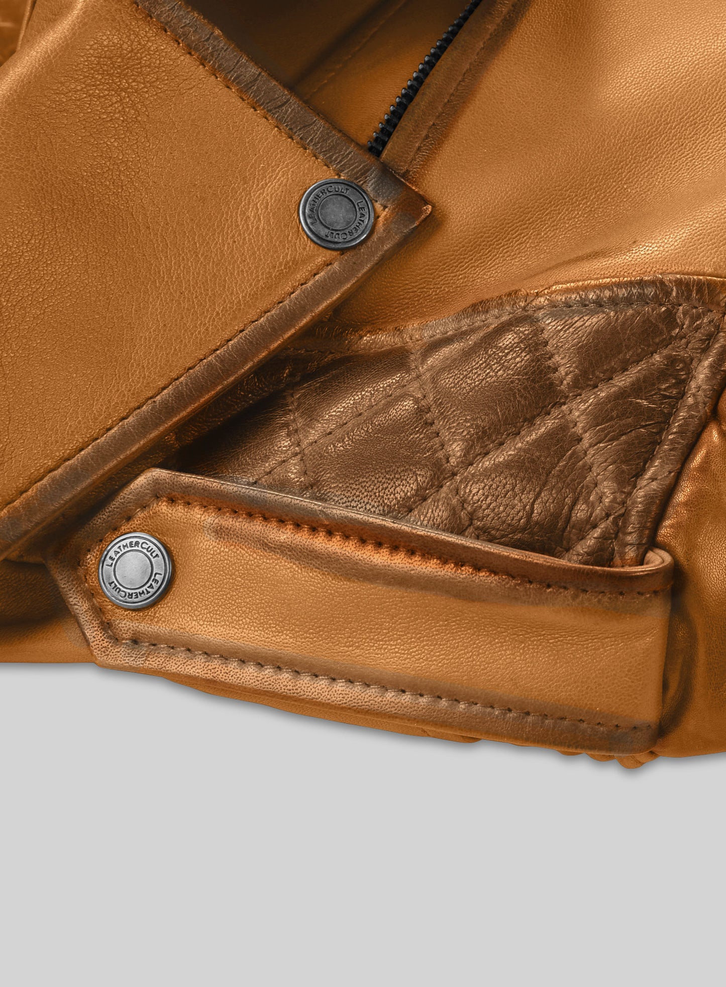 Charles Burnt Mustard Leather Jacket