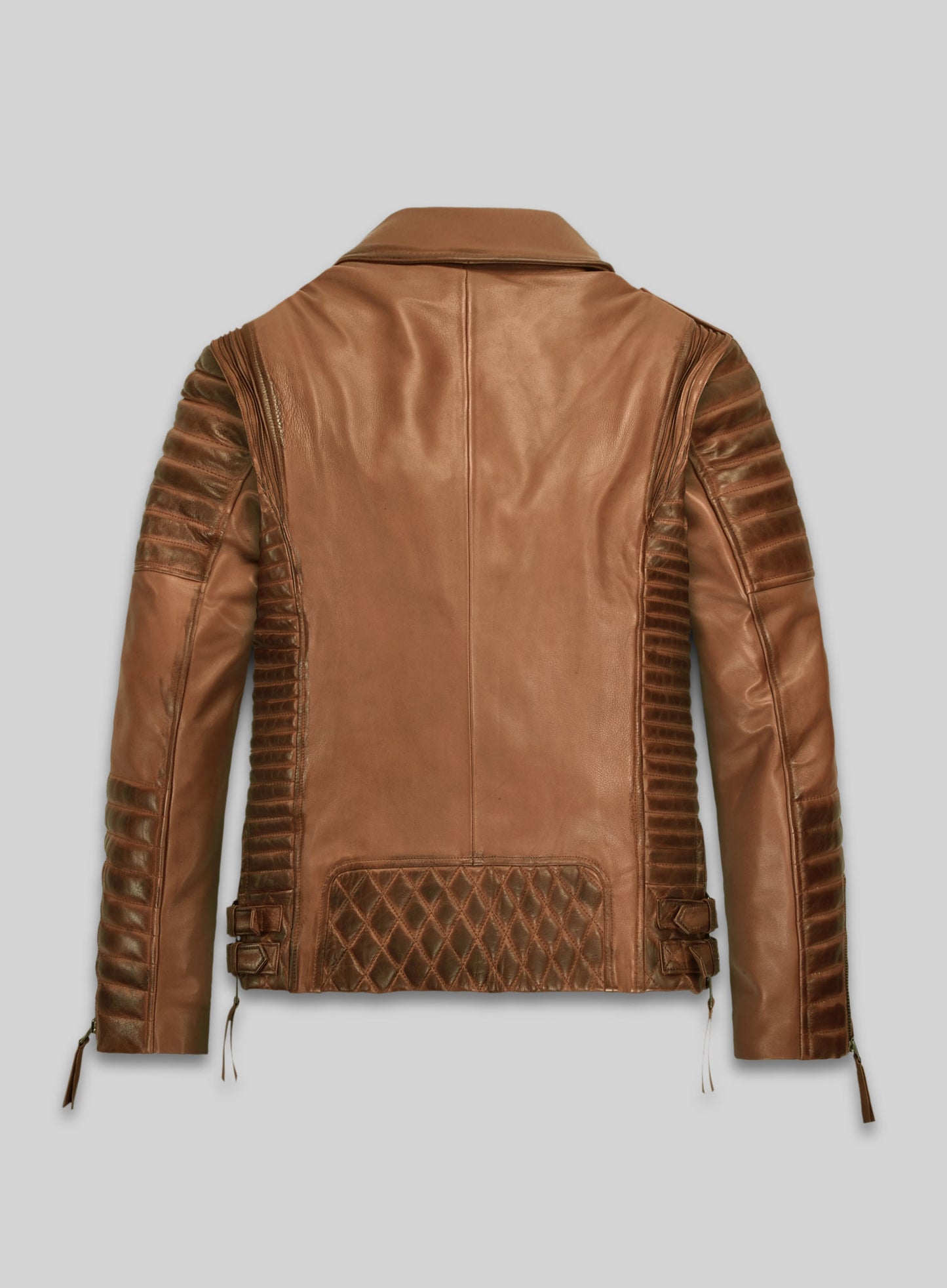 Charles Burnt Tan Leather Jacket