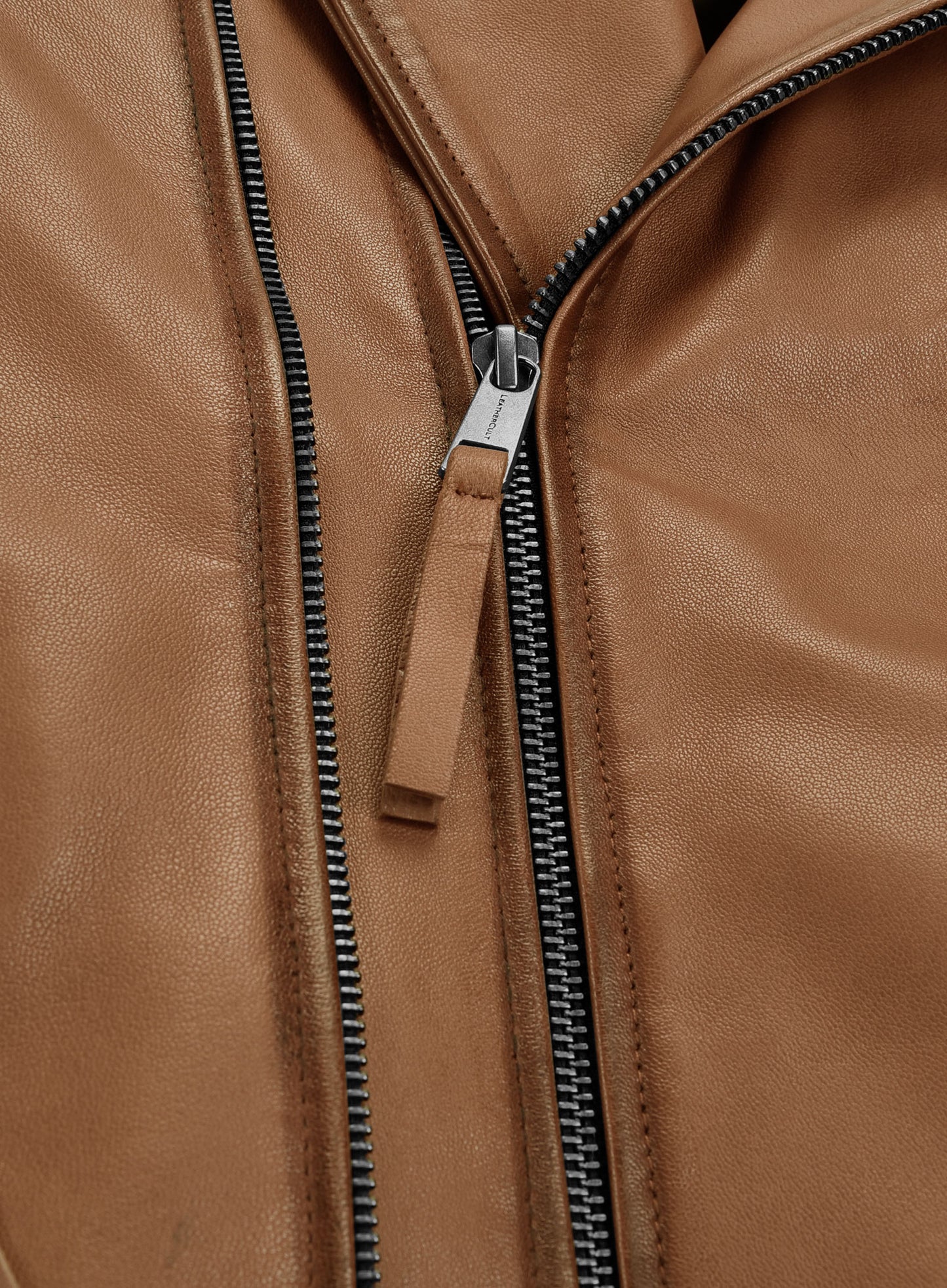 Charles Burnt Tan Leather Jacket