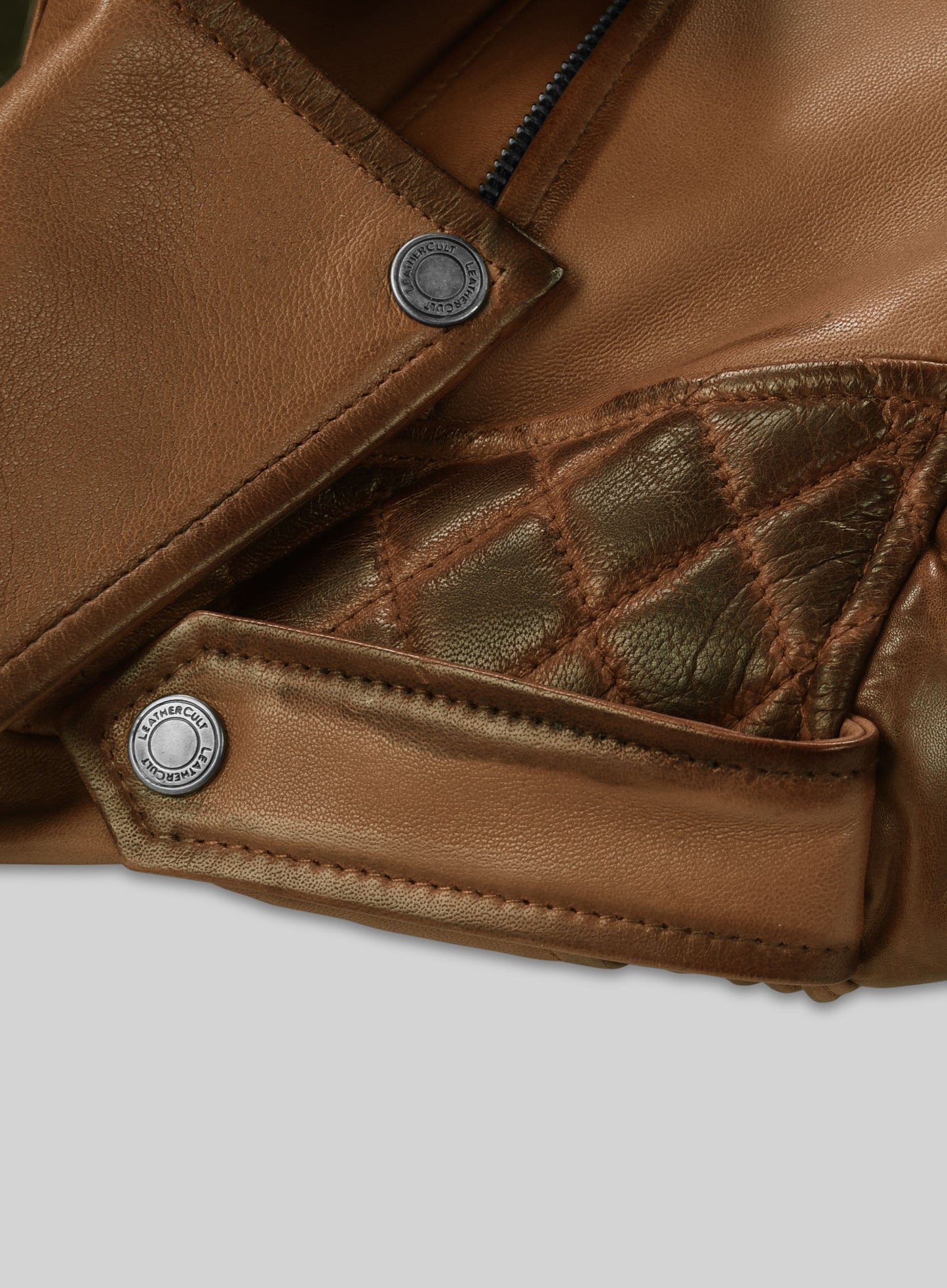 Charles Burnt Tan Leather Jacket
