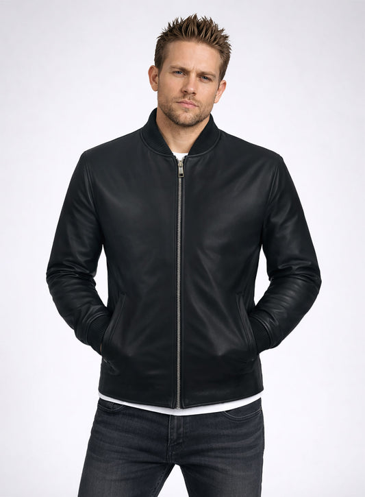 Charlie Hunnam Leather Jacket #2