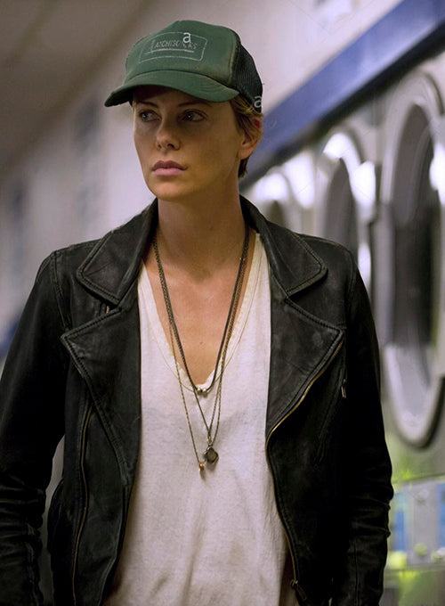 Charlize Theron Dark Places Leather Jacket - LeatherCult
