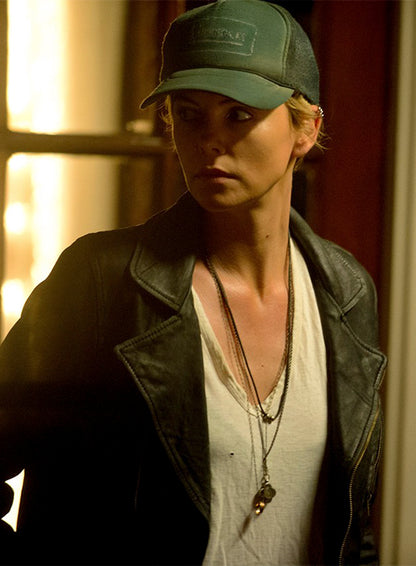 Charlize Theron Dark Places Leather Jacket - LeatherCult