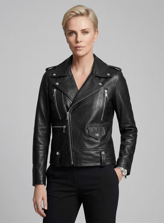 Charlize Theron Leather Jacket