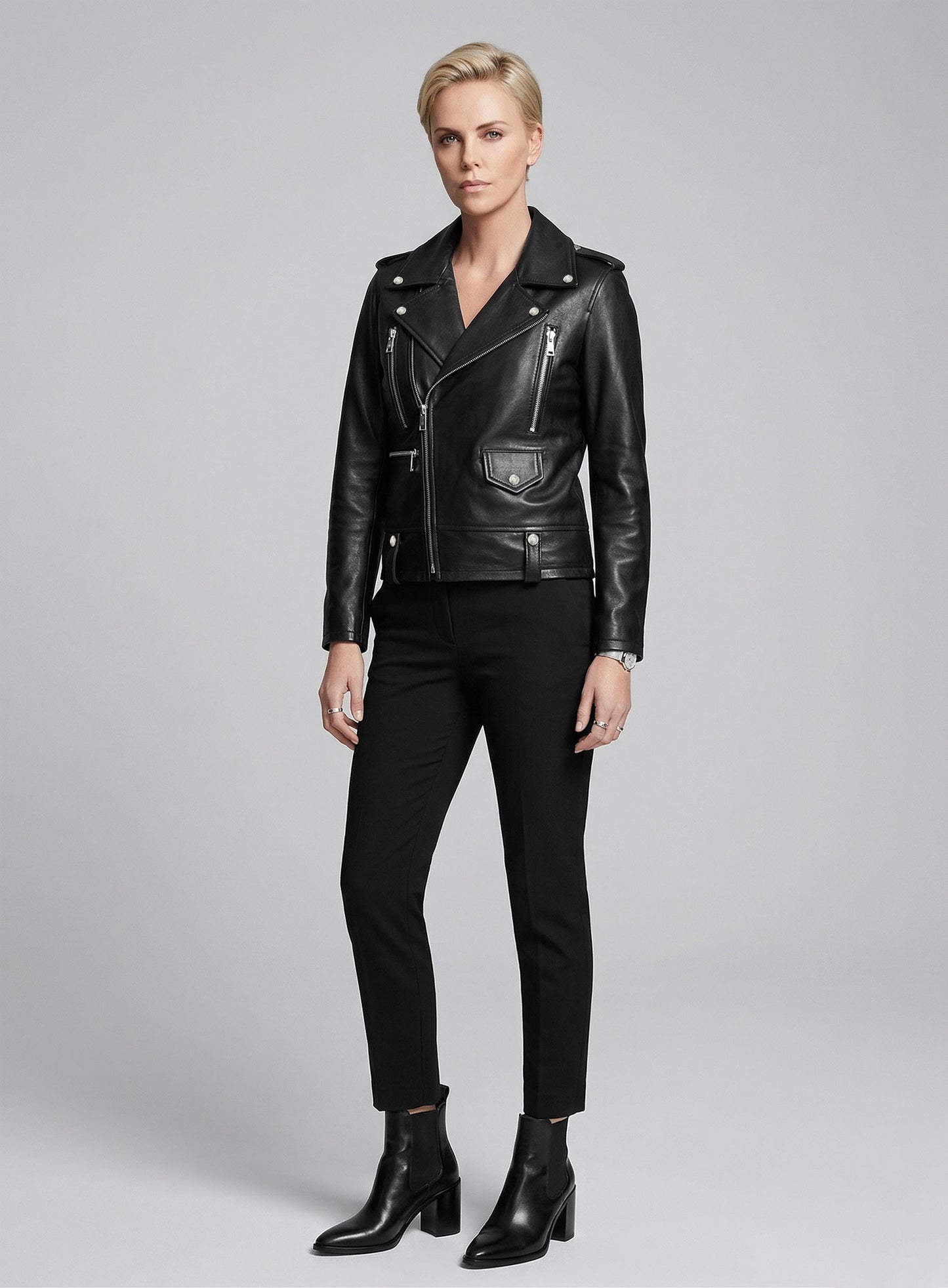 Charlize Theron Leather Jacket