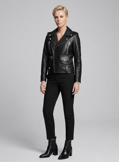 Charlize Theron Leather Jacket