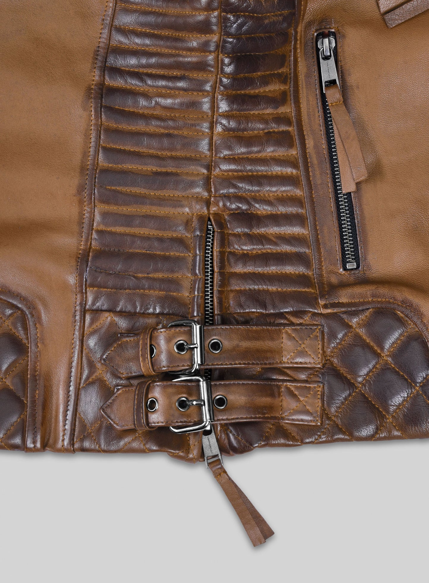 Charlotte Burnt Tan Leather Jacket