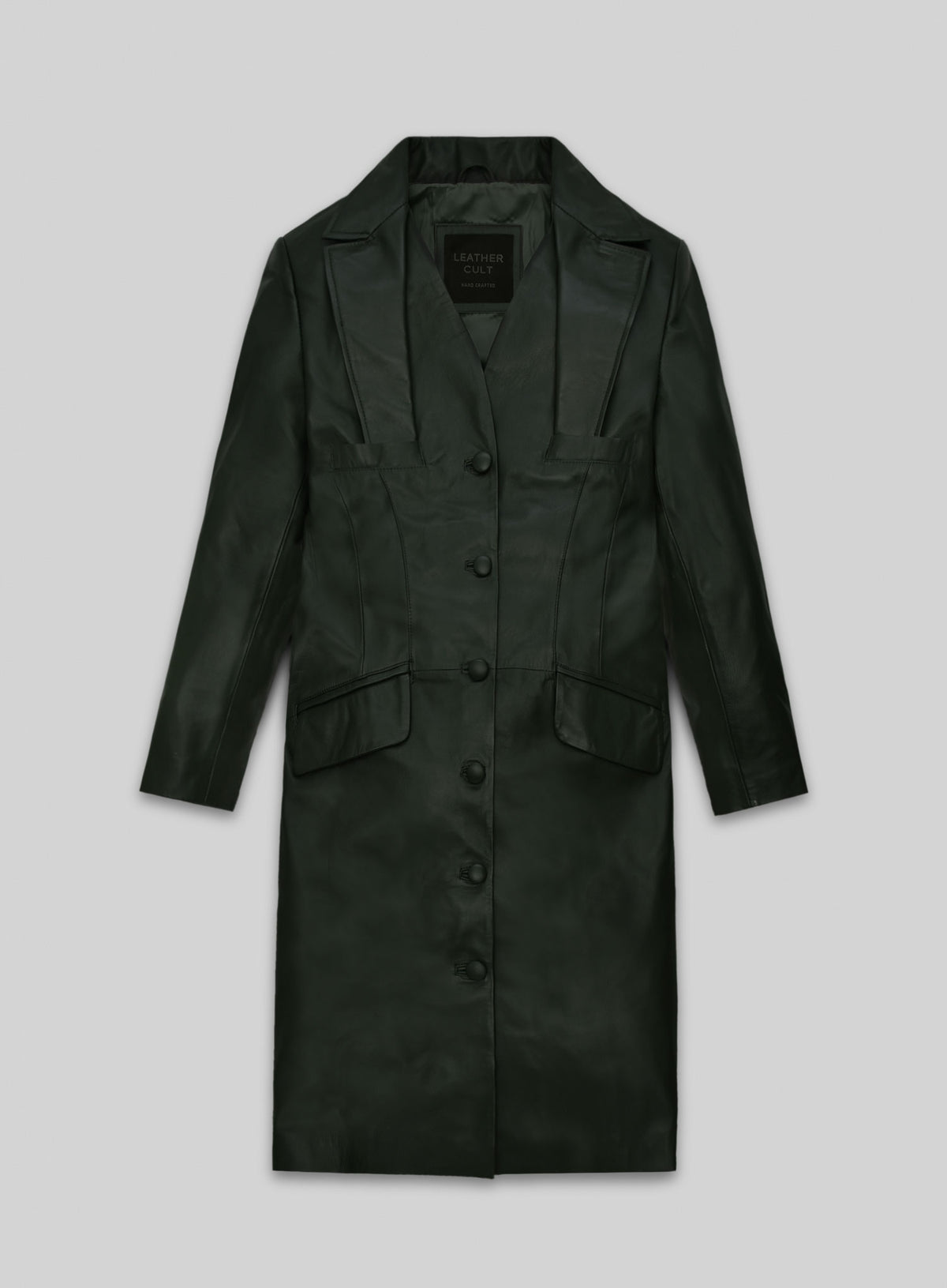 Chelsea Leather Long Coat