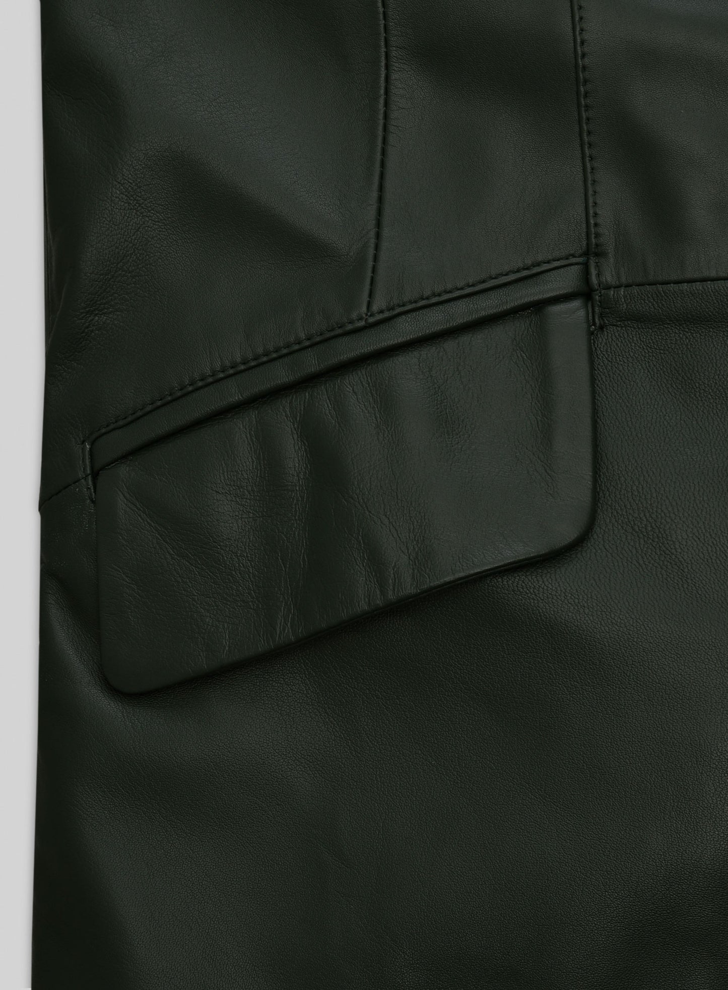 Chelsea Leather Long Coat