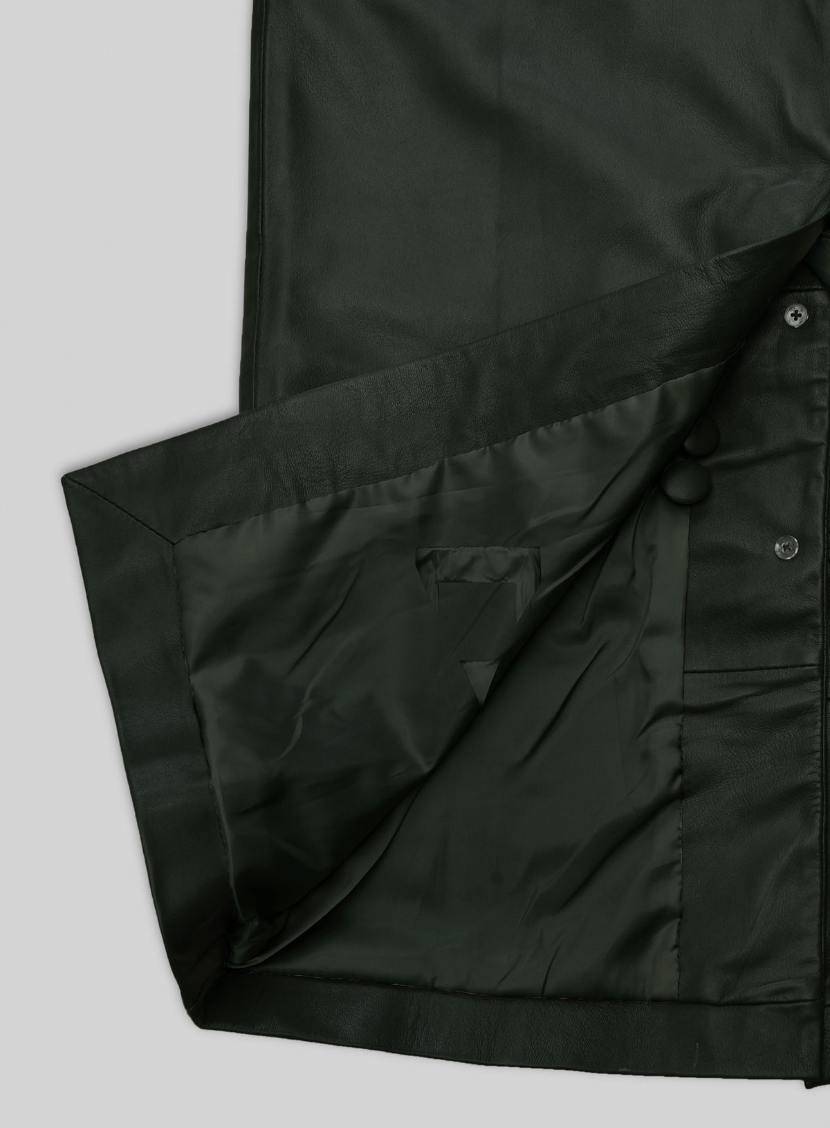 Chelsea Leather Long Coat