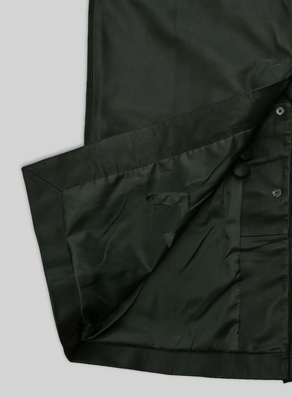 Chelsea Leather Long Coat