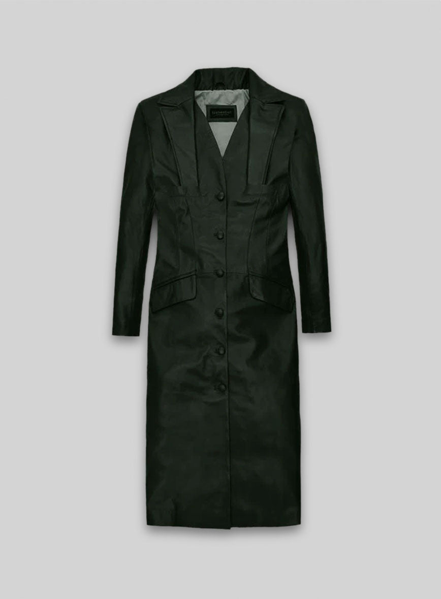 Chelsea Leather Long Coat