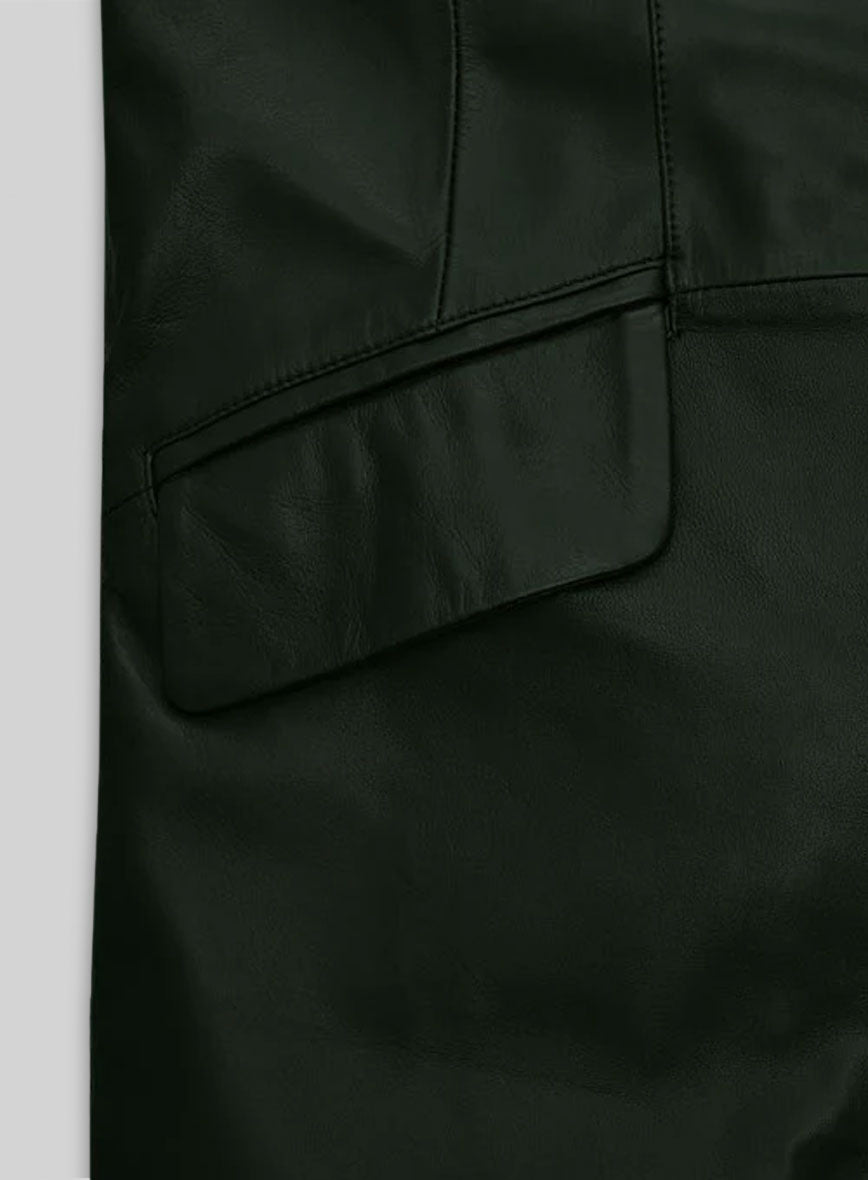 Chelsea Leather Long Coat