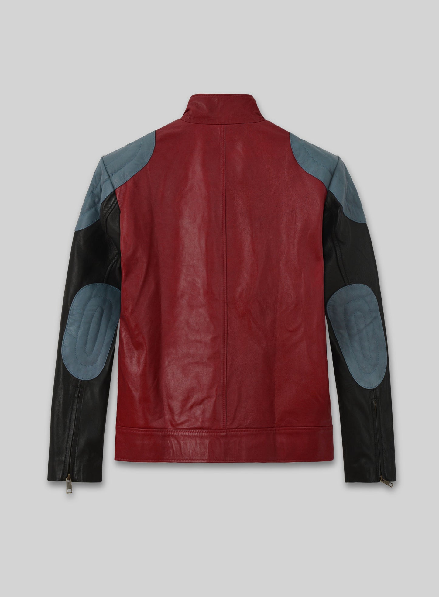 Cherry Red Akon Leather Jacket