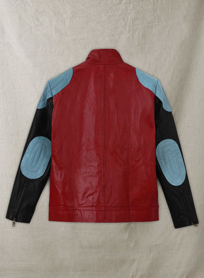 Cherry Red Akon Leather Jacket - LeatherCult