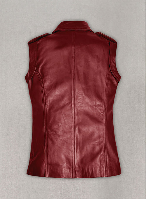 Cherry Red Leather Jacket #292 - LeatherCult