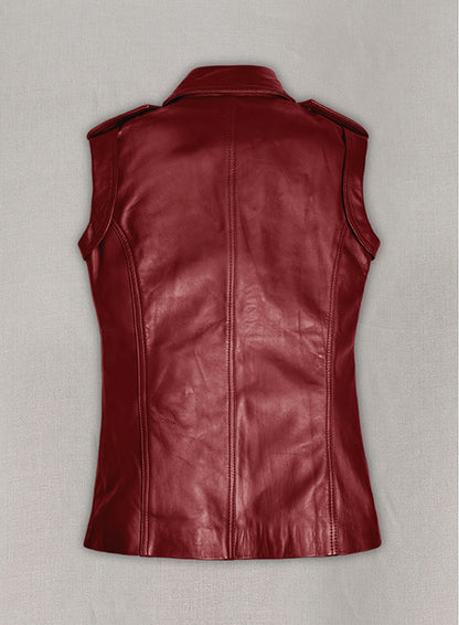Cherry Red Leather Jacket #292 - LeatherCult