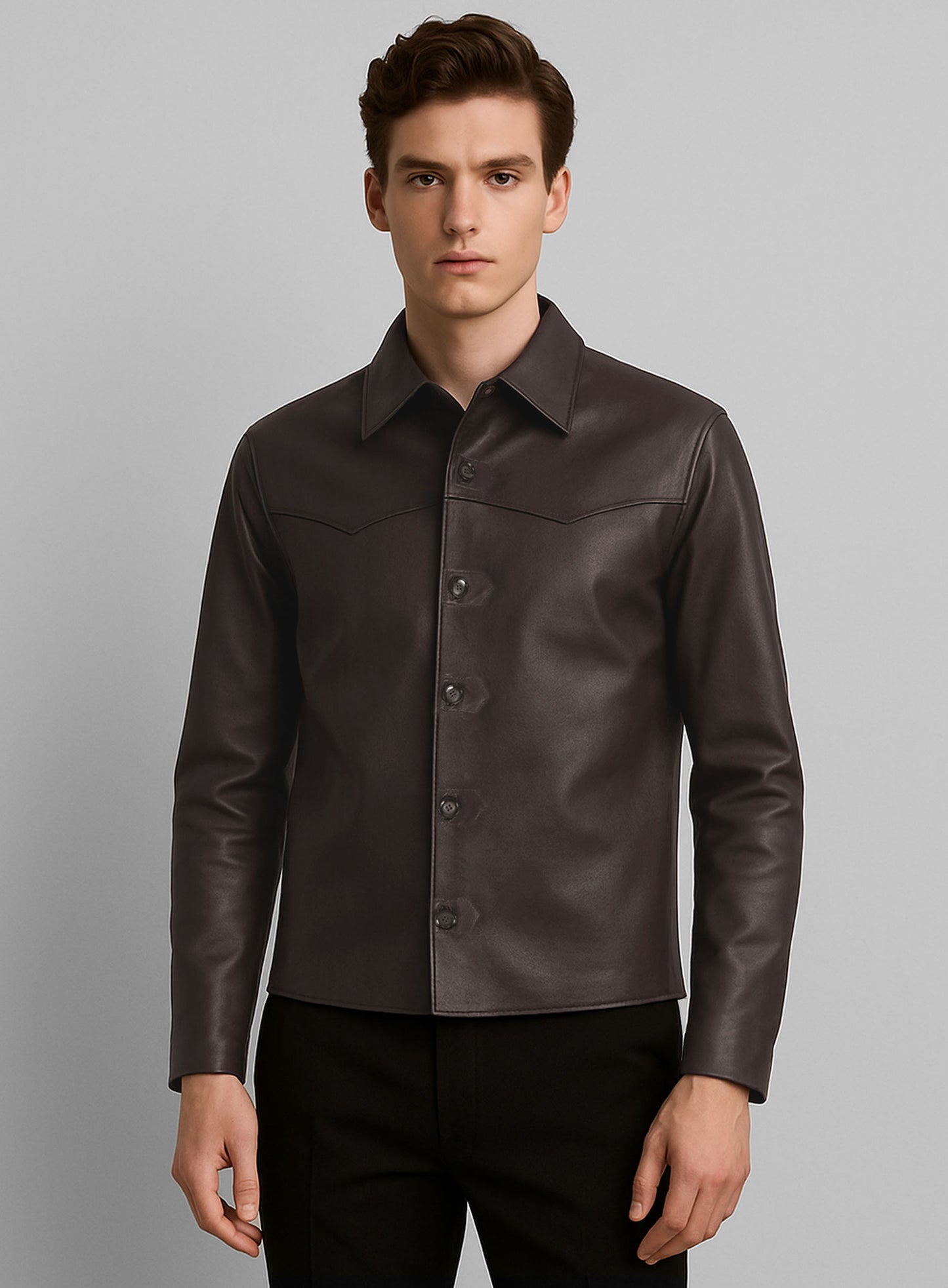 Chevelle Leather Shirt Jacket