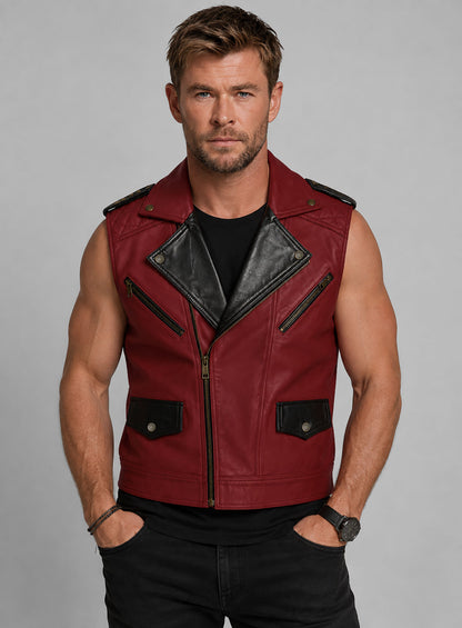 Chris Hemsworth Thor Love and Thunder Leather Vest