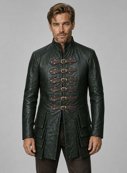 Chris Pine Dungeons and Dragons Leather Trench Coat