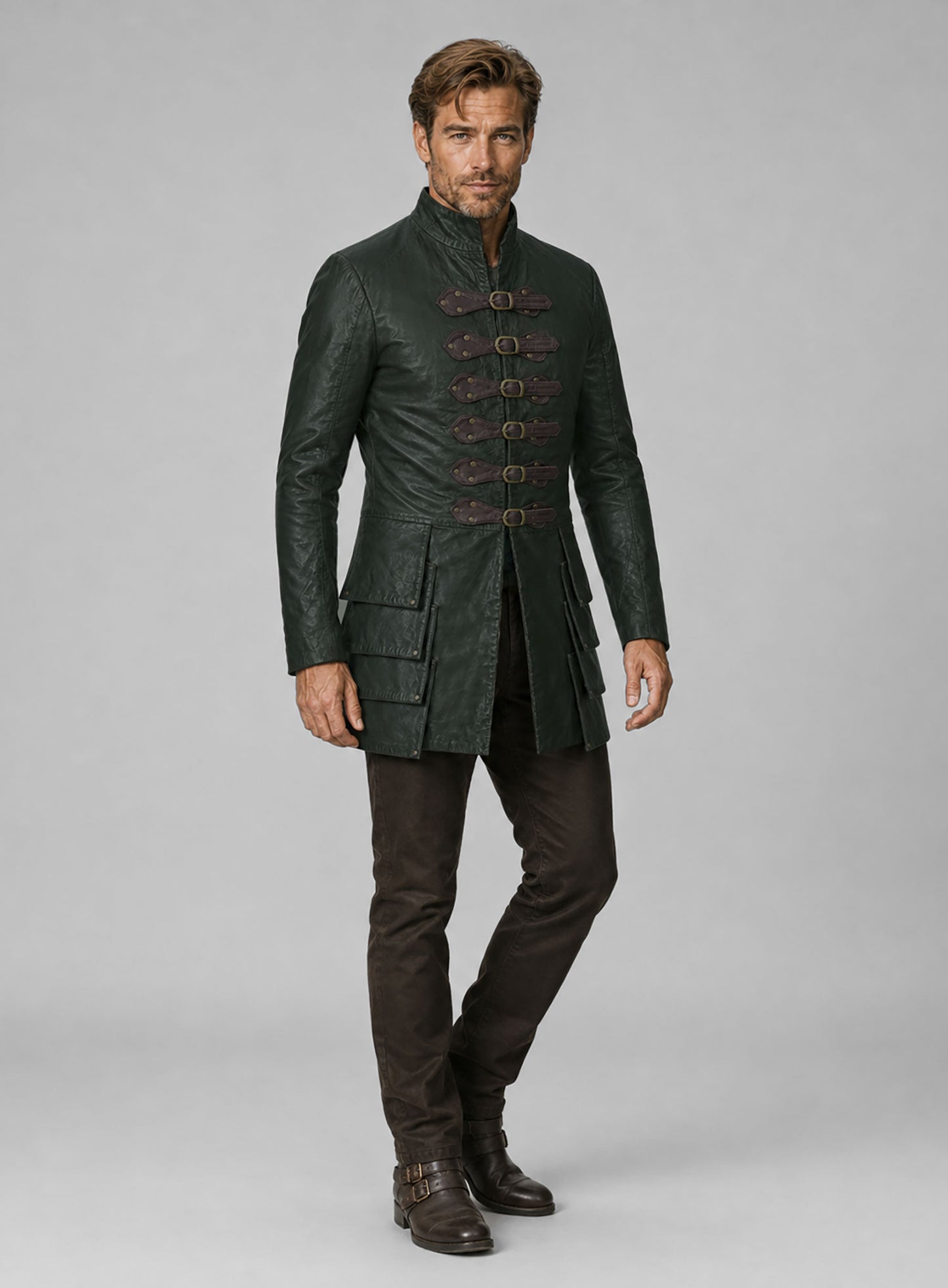 Chris Pine Dungeons and Dragons Leather Trench Coat