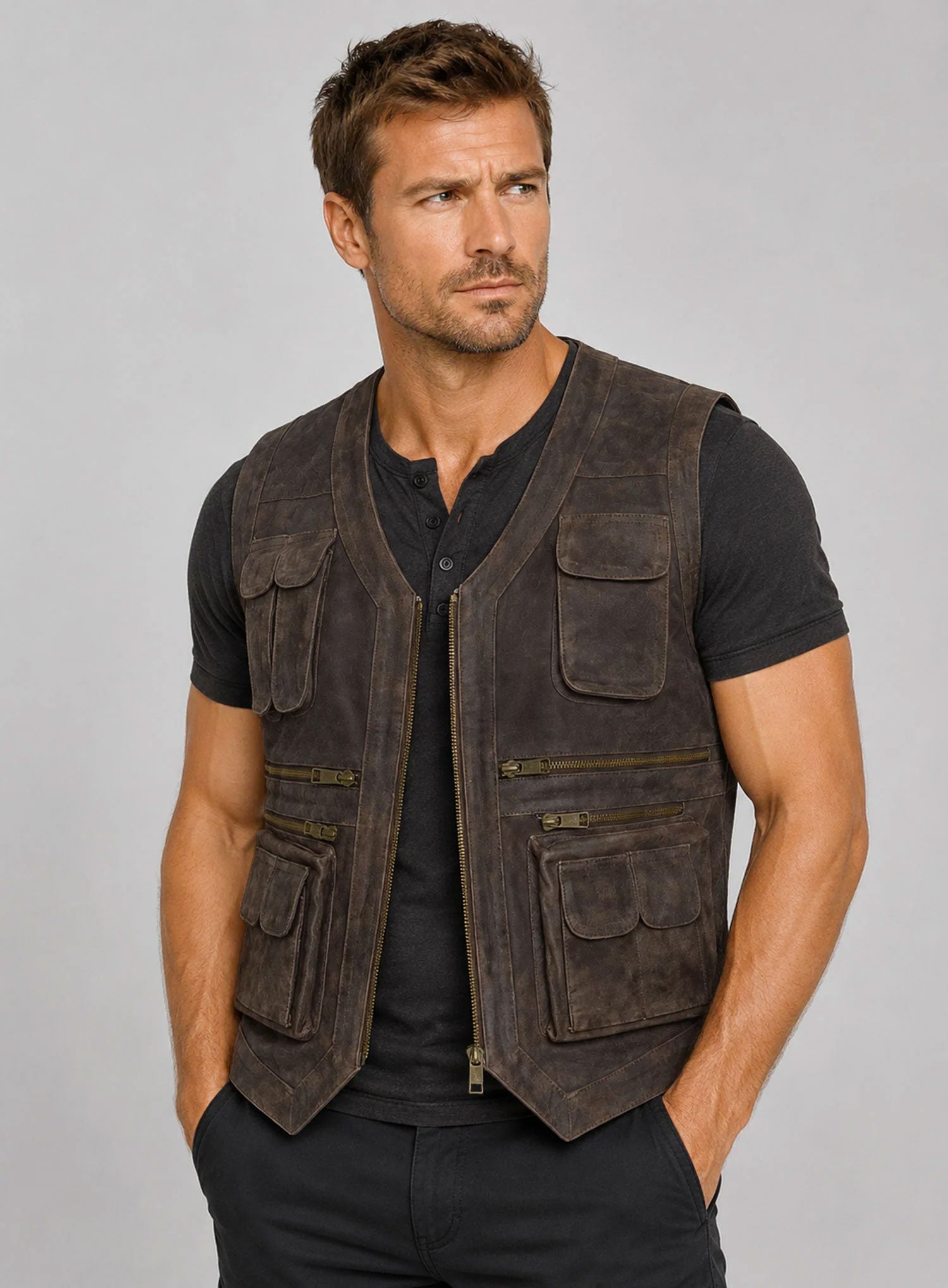 Chris Pratt Jurassic World Leather Vest – LeatherCult