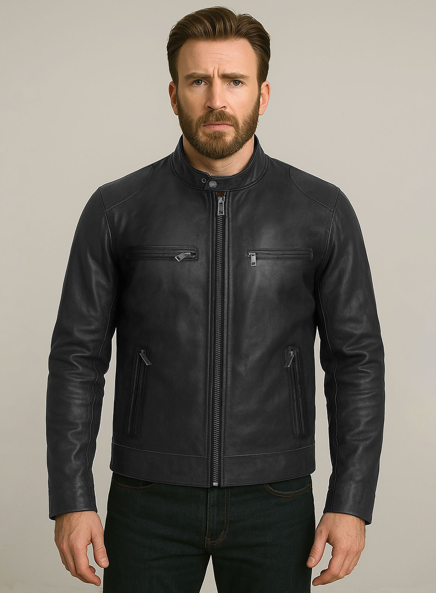 Chris Evans Avengers: Endgame Leather Jacket – LeatherCult