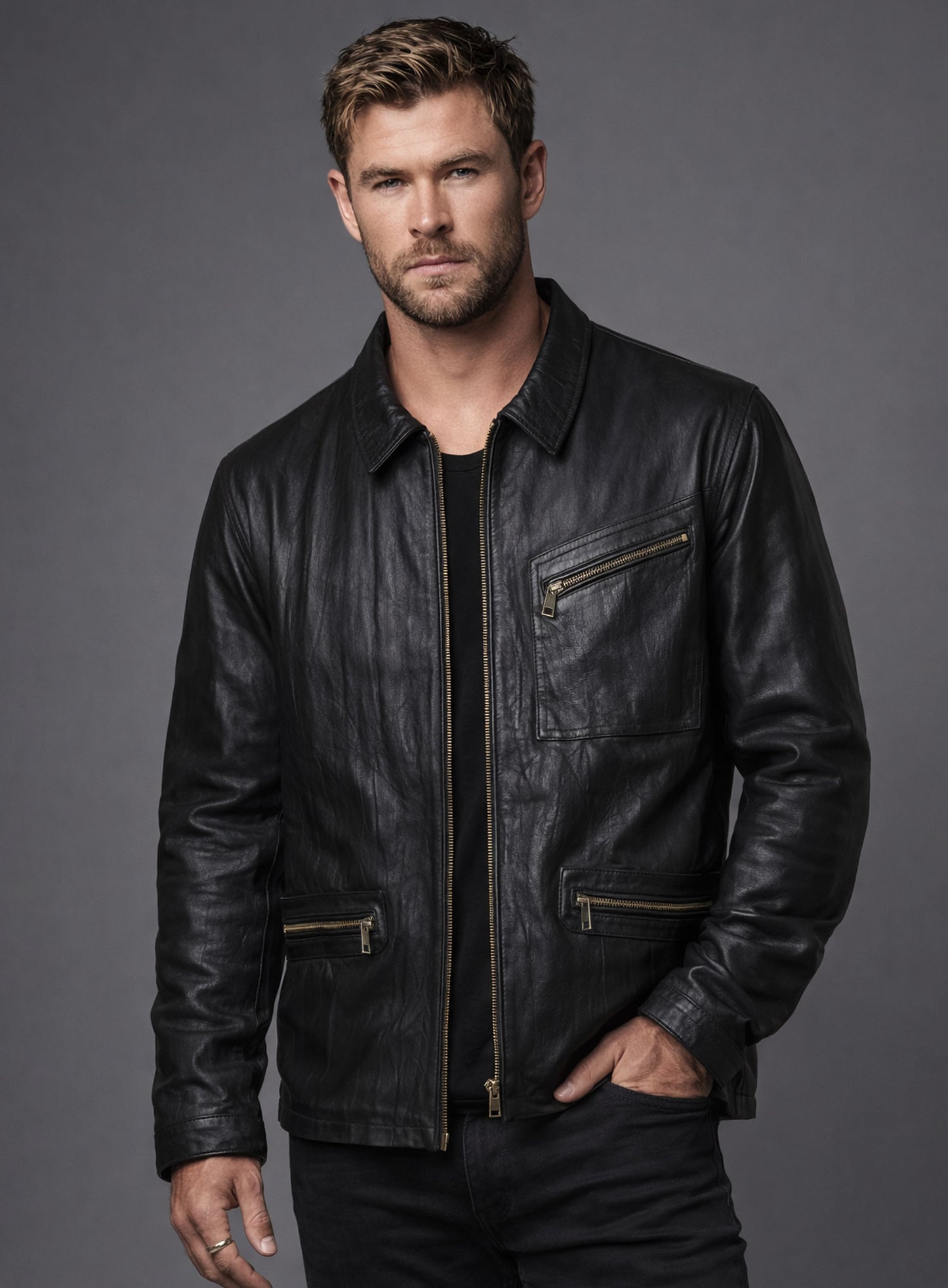 Chris Hemsworth Leather Jacket