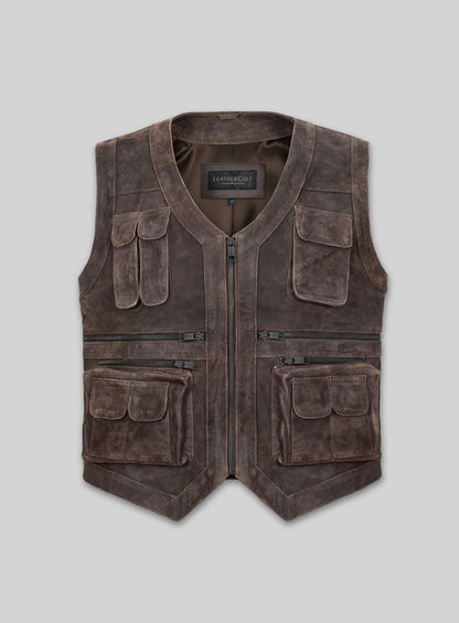 Chris Pratt Jurassic World Leather Vest -M